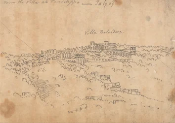 7月29日、ポジッリポの別荘から